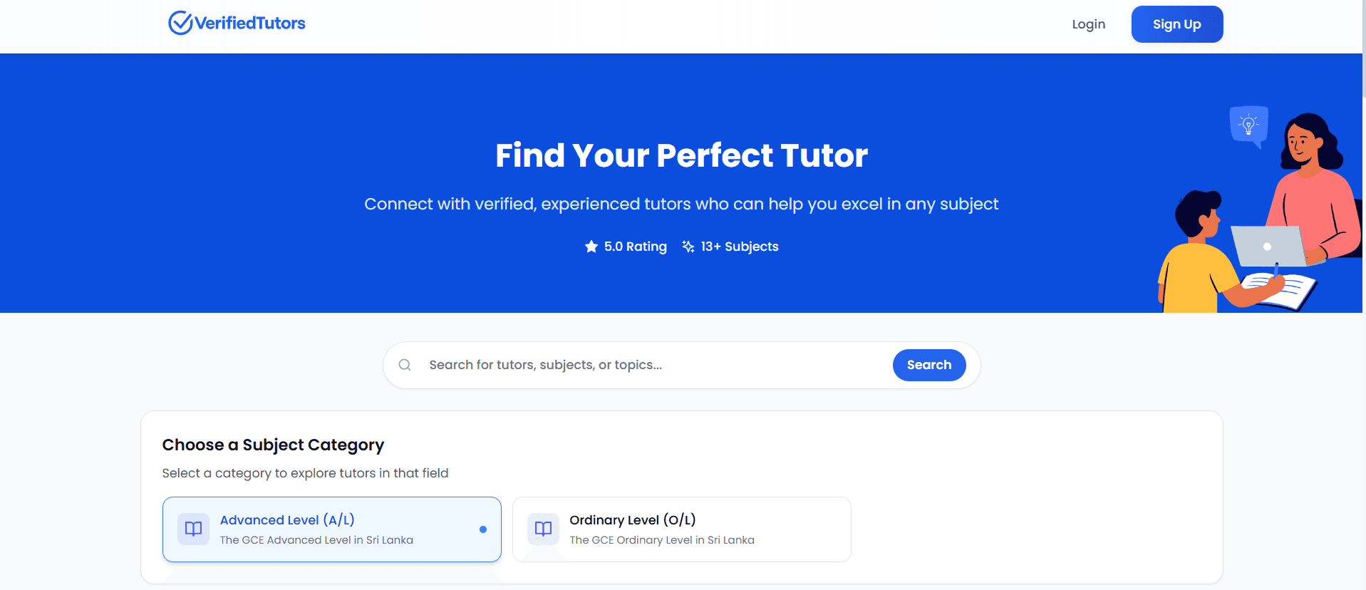 Verified Tutors — find trusted tutors in Sri Lanka